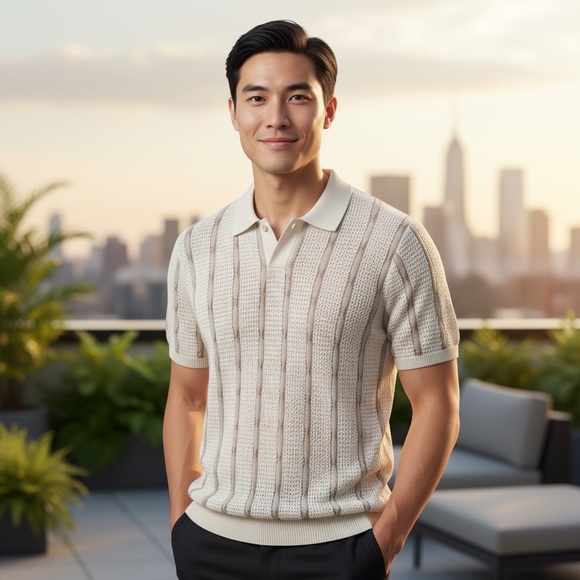 Mens Hollister Knit Polo Top – Size Small - Picture 1 of 5
